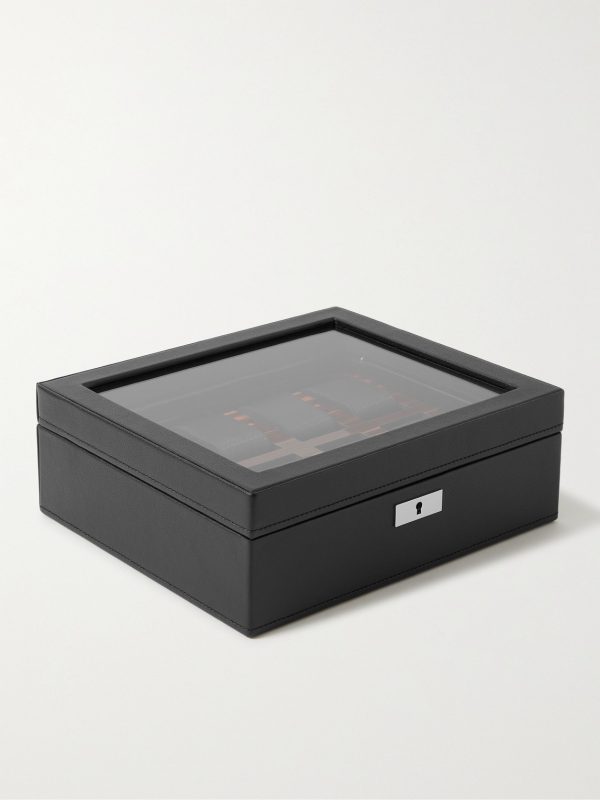 Roadster Full-Grain Vegan Leather Eight-Piece Watch Box Roadster Full-Grain Vegan Leather Eight-Piece Watch Box