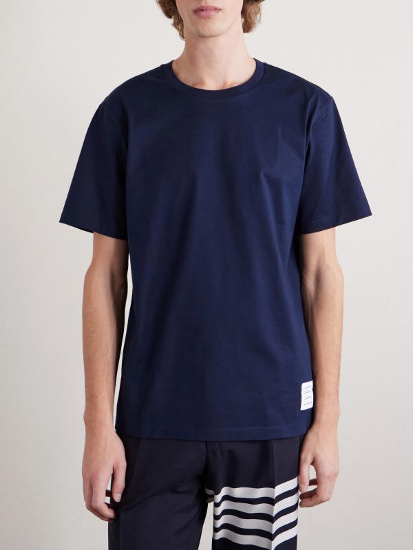 Logo-Appliquéd Cotton-Jersey T-Shirt - FR Logo-Appliquéd Cotton-Jersey T-Shirt - FR