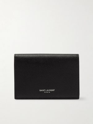 Pebble-Grain Leather Billfold Wallet