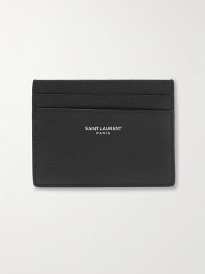 Logo-Print Pebble-Grain Leather Cardholder Logo-Print Pebble-Grain Leather Cardholder