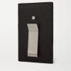 Pebble-Grain Leather Cardholder with Money Clip - BK Pebble-Grain Leather Cardholder with Money Clip - BK