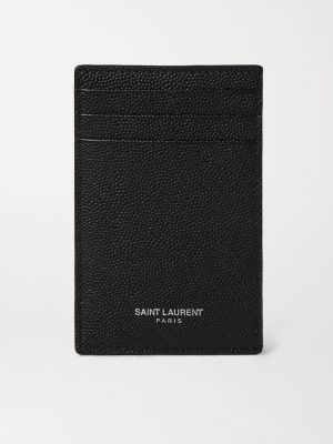 Pebble-Grain Leather Cardholder with Money Clip Pebble-Grain Leather Cardholder with Money Clip
