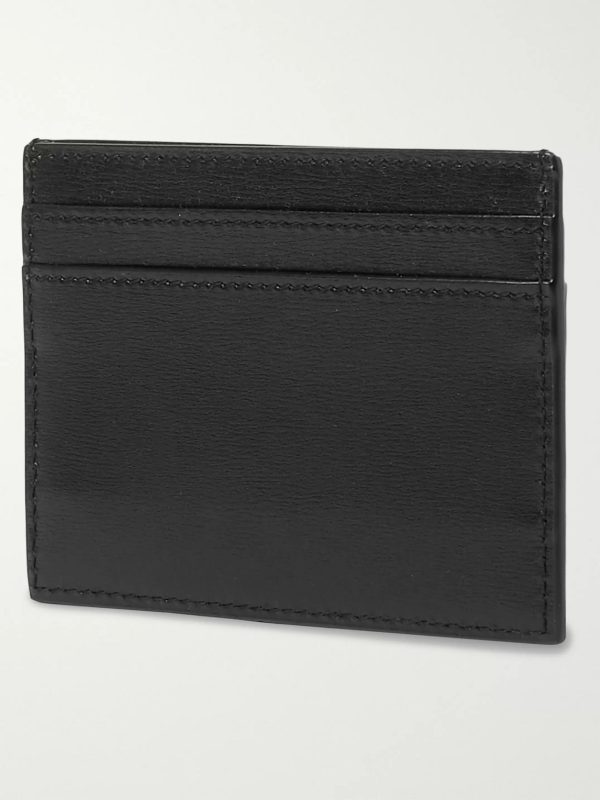 Logo-Appliquéd Leather Cardholder - BK Logo-Appliquéd Leather Cardholder - BK