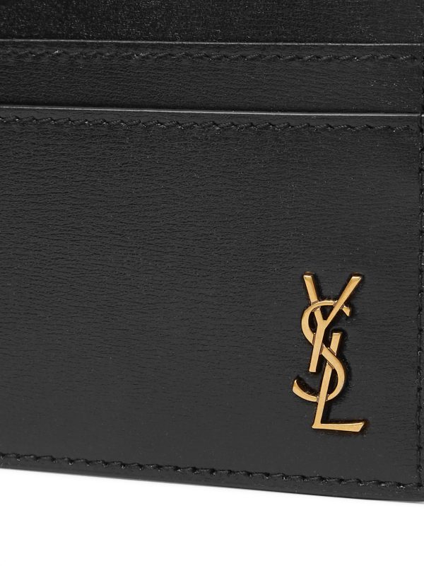 Logo-Appliquéd Leather Cardholder - CU Logo-Appliquéd Leather Cardholder - CU