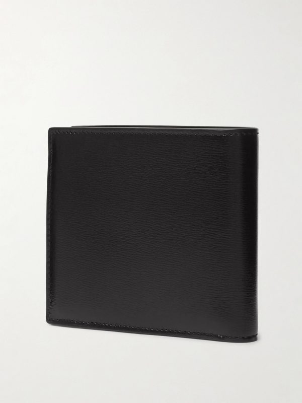 Logo-Appliquéd Leather Billfold Wallet - BK Logo-Appliquéd Leather Billfold Wallet - BK