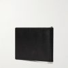 Pebble-Grain Leather Billfold Wallet with Money Clip - BK Pebble-Grain Leather Billfold Wallet with Money Clip - BK