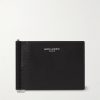 Pebble-Grain Leather Billfold Wallet with Money Clip Pebble-Grain Leather Billfold Wallet with Money Clip