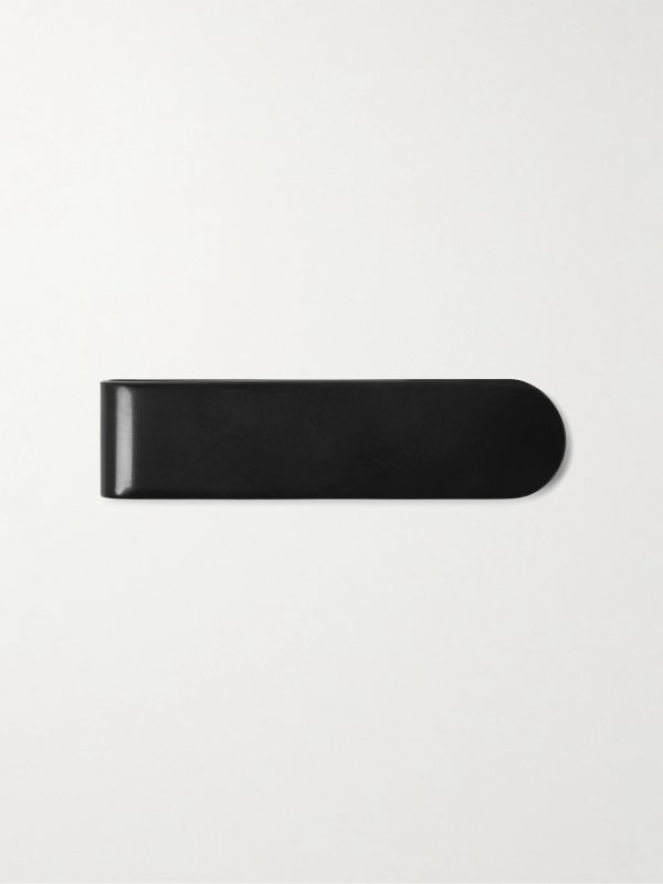 Logo-Engraved Gunmetal-Tone Money Clip - BK Logo-Engraved Gunmetal-Tone Money Clip - BK