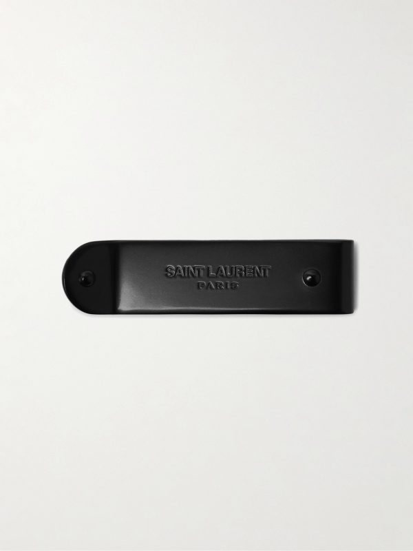 Logo-Engraved Gunmetal-Tone Money Clip Logo-Engraved Gunmetal-Tone Money Clip