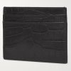 Logo-Appliquéd Croc-Effect Leather Cardholder - BK Logo-Appliquéd Croc-Effect Leather Cardholder - BK