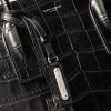 Croc-Effect Leather Tote Bag - CU