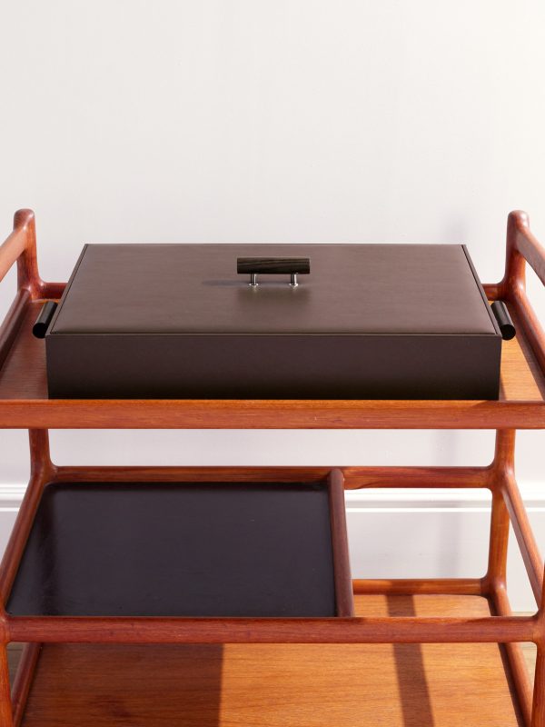 Ebony, Leather and Stainless Steel Bar Set - E1 Ebony, Leather and Stainless Steel Bar Set - E1