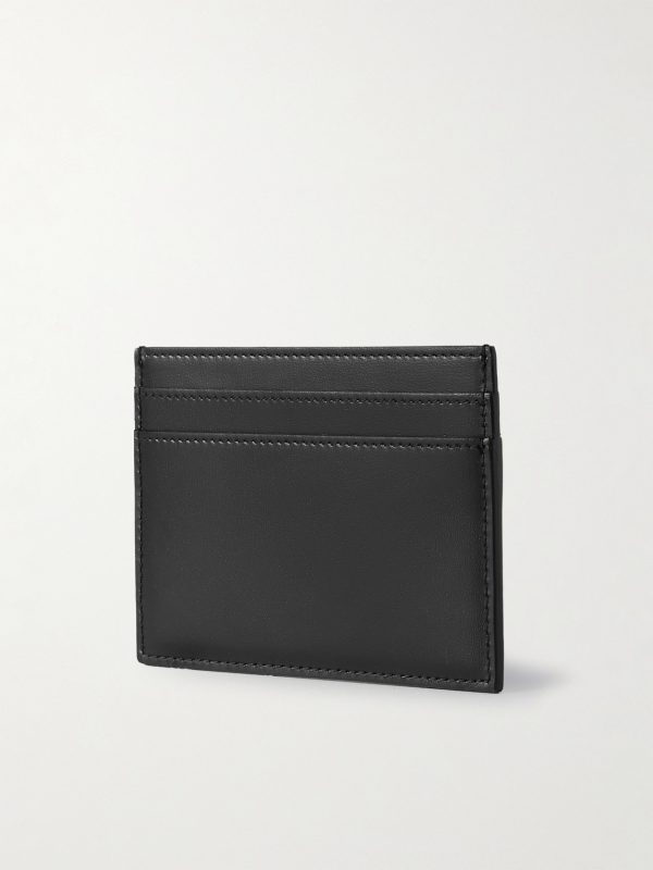 Logo-Appliquéd Leather Cardholder - BK Logo-Appliquéd Leather Cardholder - BK