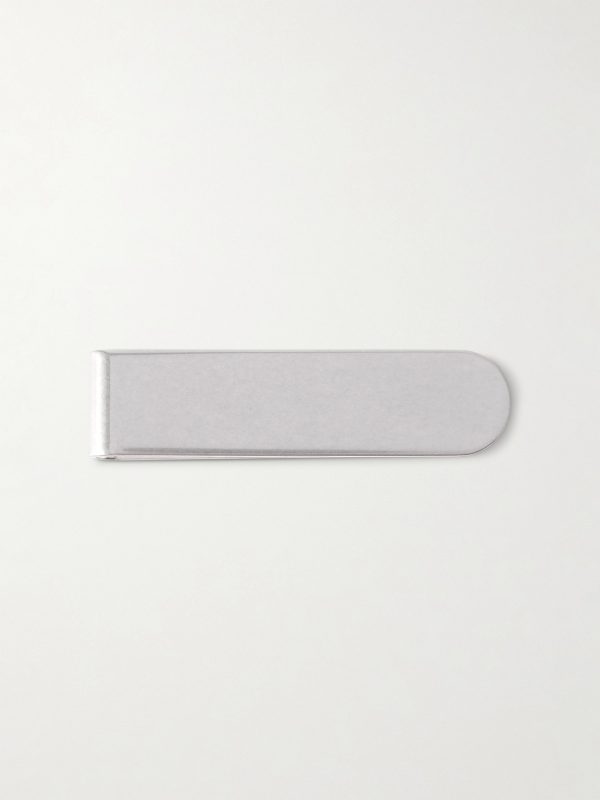 Logo-Engraved Silver-Tone Money Clip - BK