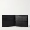 Pebble-Grain Leather Billfold Wallet - E1