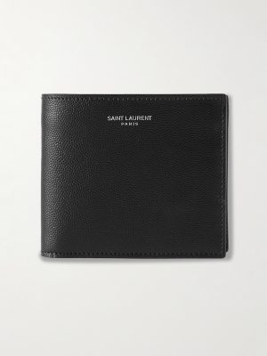 Pebble-Grain Leather Billfold Wallet