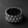 18-Karat Blackened Gold Diamond Ring