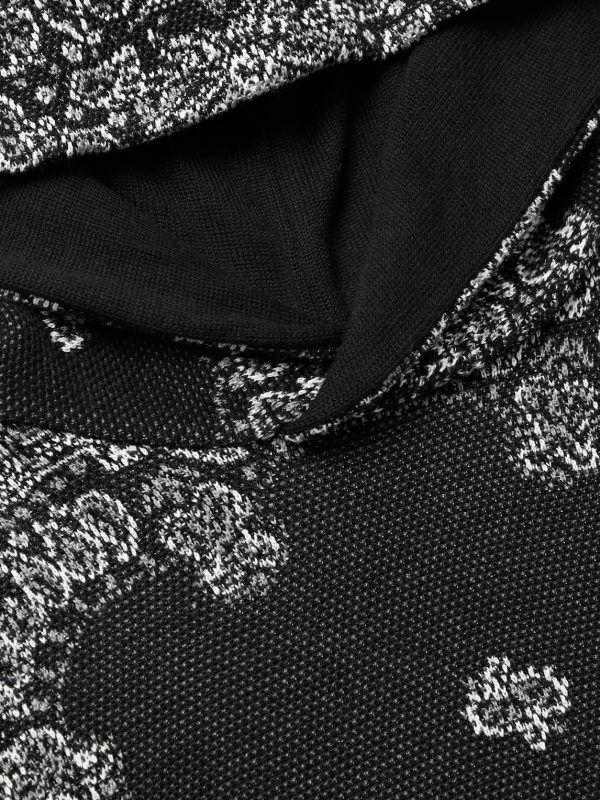 Bandana-Jacquard Cotton and Cashmere-Blend Hoodie - CU