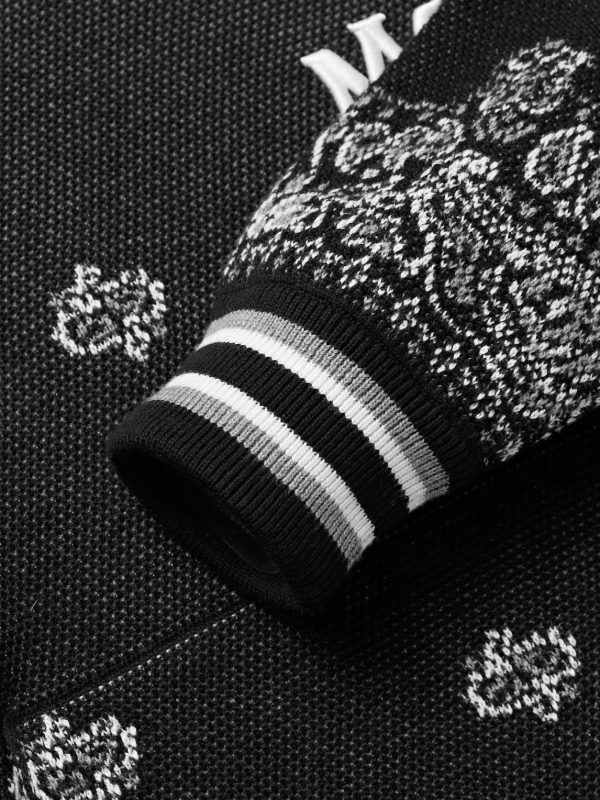 Bandana-Jacquard Cotton and Cashmere-Blend Hoodie - E1