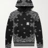 Bandana-Jacquard Cotton and Cashmere-Blend Hoodie