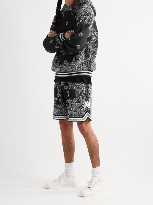 Bandana-Jacquard Cotton and Cashmere-Blend Hoodie - OU