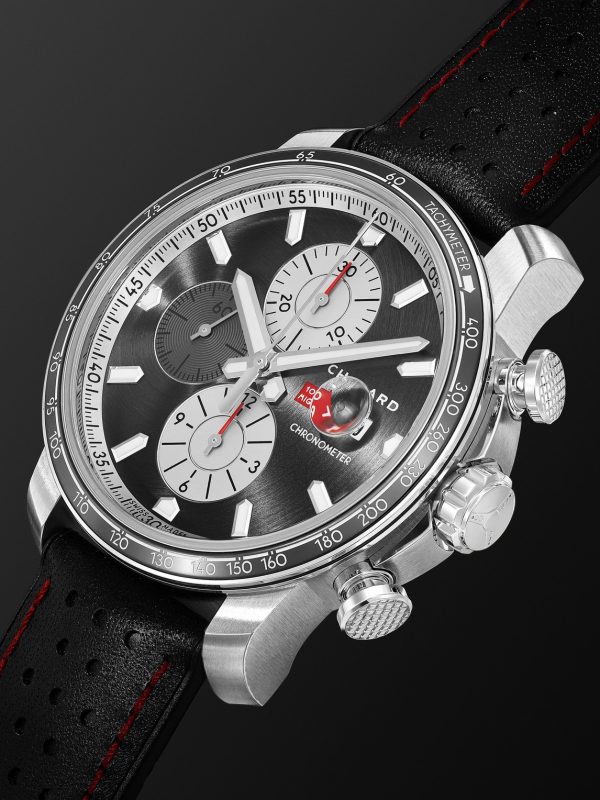 Mille Miglia 2021 Race Edition Limited Edition Automatic Chronograph 44mm Stainless Steel and Leather Watch, Ref. No. 168571-3009 - FR Mille Miglia 2021 Race Edition Limited Edition Automatic Chronograph 44mm Stainless Steel and Leather Watch, Ref. No. 168571-3009 - FR