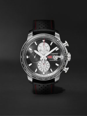 Mille Miglia 2021 Race Edition Limited Edition Automatic Chronograph 44mm Stainless Steel and Leather Watch, Ref. No. 168571-3009 Mille Miglia 2021 Race Edition Limited Edition Automatic Chronograph 44mm Stainless Steel and Leather Watch, Ref. No. 168571-3009