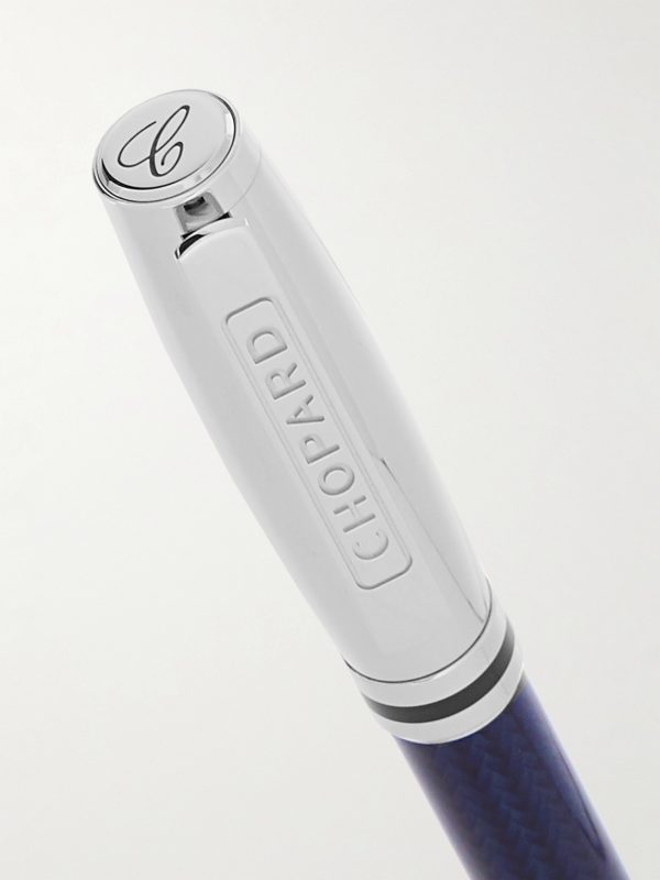 Mille Migla Carbon Fibre and Palladium Ballpoint Pen - BK