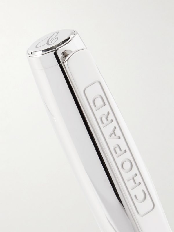 Brescia Carbon Fibre and Palladium Ballpoint Pen - BK Brescia Carbon Fibre and Palladium Ballpoint Pen - BK