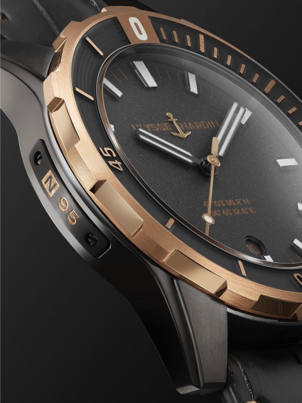 Diver Automatic 42mm Stainless Steel, PVD-Plated and Alligator Watch, Ref. No. 8163-175/GREY-5N - CU Diver Automatic 42mm Stainless Steel, PVD-Plated and Alligator Watch, Ref. No. 8163-175/GREY-5N - CU