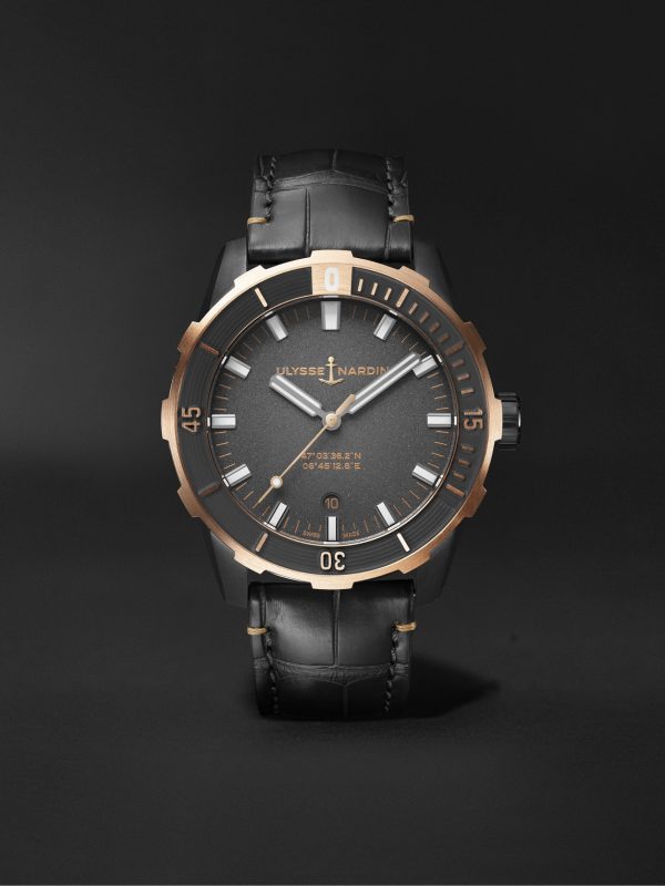 Diver Automatic 42mm Stainless Steel, PVD-Plated and Alligator Watch, Ref. No. 8163-175/GREY-5N Diver Automatic 42mm Stainless Steel, PVD-Plated and Alligator Watch, Ref. No. 8163-175/GREY-5N
