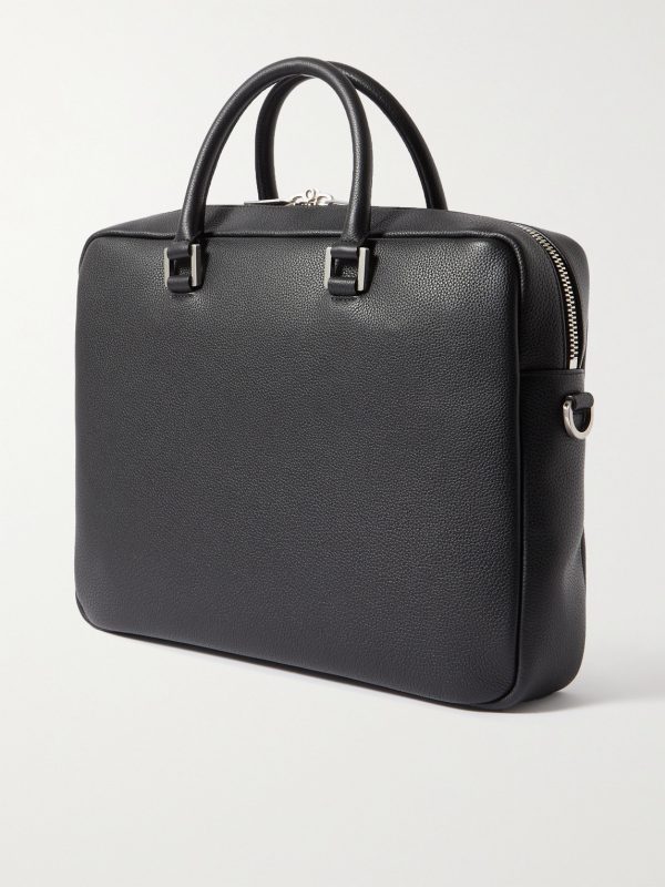 Full-Grain Leather Briefcase - BK Full-Grain Leather Briefcase - BK