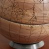 Walnut Wood and KRION Globe - CU Walnut Wood and KRION Globe - CU
