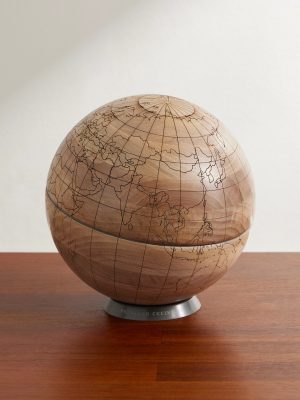 Walnut Wood and KRION Globe Walnut Wood and KRION Globe