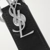 Leather and Burnished Silver-Tone Key Fob - CU Leather and Burnished Silver-Tone Key Fob - CU