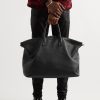 Full-Grain Leather Tote Bag - OU Full-Grain Leather Tote Bag - OU