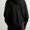 Huron Logo-Appliquéd Organic Cotton-Jersey Hoodie - BK Huron Logo-Appliquéd Organic Cotton-Jersey Hoodie - BK