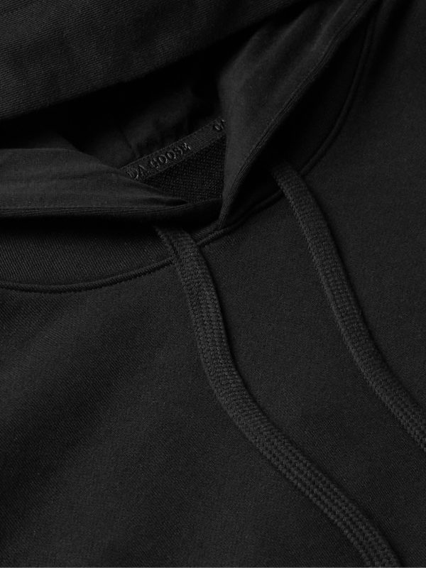 Huron Logo-Appliquéd Organic Cotton-Jersey Hoodie - CU Huron Logo-Appliquéd Organic Cotton-Jersey Hoodie - CU