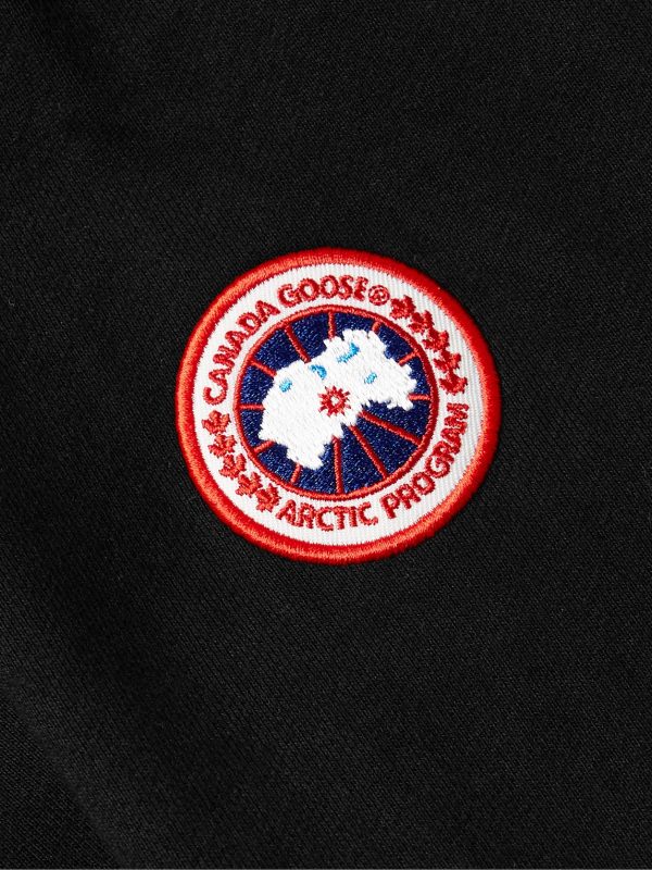 Huron Logo-Appliquéd Organic Cotton-Jersey Hoodie - E1 Huron Logo-Appliquéd Organic Cotton-Jersey Hoodie - E1