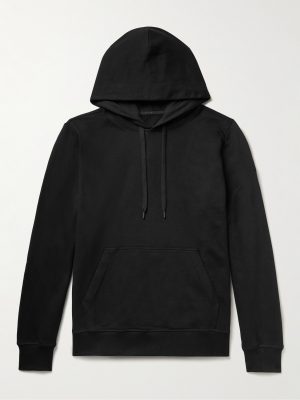Huron Logo-Appliquéd Organic Cotton-Jersey Hoodie