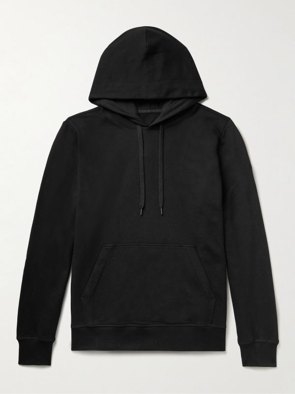 Huron Logo-Appliquéd Organic Cotton-Jersey Hoodie Huron Logo-Appliquéd Organic Cotton-Jersey Hoodie