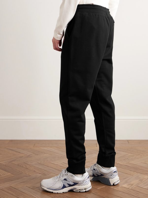 Huron Tapered Logo-Appliquéd Cotton-Jersey Sweatpants - BK Huron Tapered Logo-Appliquéd Cotton-Jersey Sweatpants - BK