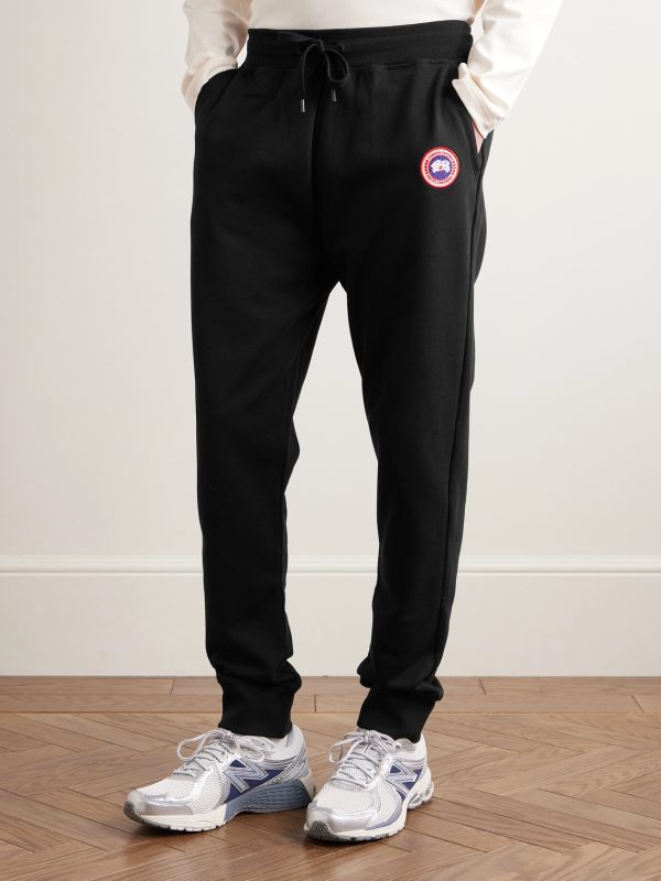 Huron Tapered Logo-Appliquéd Cotton-Jersey Sweatpants - FR Huron Tapered Logo-Appliquéd Cotton-Jersey Sweatpants - FR