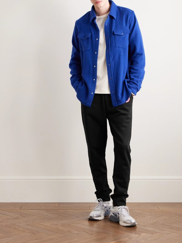 Huron Tapered Logo-Appliquéd Cotton-Jersey Sweatpants - OU Huron Tapered Logo-Appliquéd Cotton-Jersey Sweatpants - OU