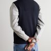HyBridge Slim-Fit Merino Wool and Quilted Nylon Down Gilet - BK HyBridge Slim-Fit Merino Wool and Quilted Nylon Down Gilet - BK