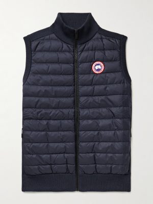 HyBridge Slim-Fit Merino Wool and Quilted Nylon Down Gilet