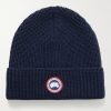 Logo-Appliquéd Ribbed Wool Beanie Logo-Appliquéd Ribbed Wool Beanie