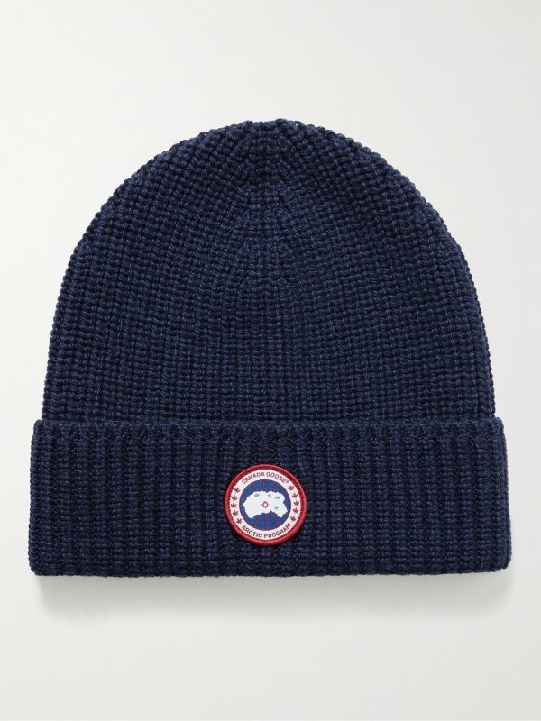 Logo-Appliquéd Ribbed Wool Beanie Logo-Appliquéd Ribbed Wool Beanie