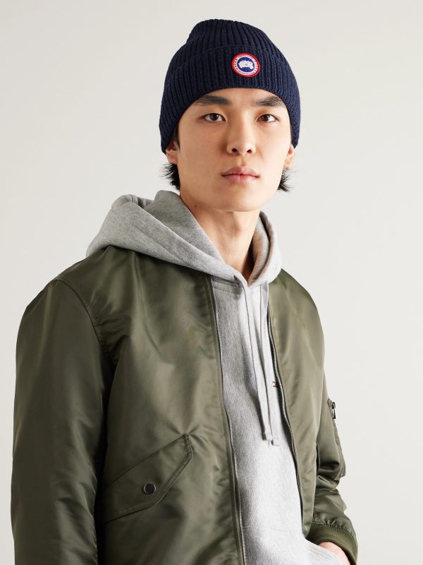 Logo-Appliquéd Ribbed Wool Beanie - OU Logo-Appliquéd Ribbed Wool Beanie - OU