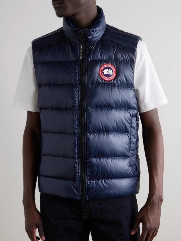 Crofton Slim-Fit Quilted Recycled Nylon-Ripstop Down Gilet - FR